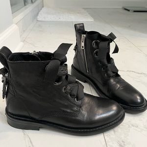 Zadig Voltaire black biker boots